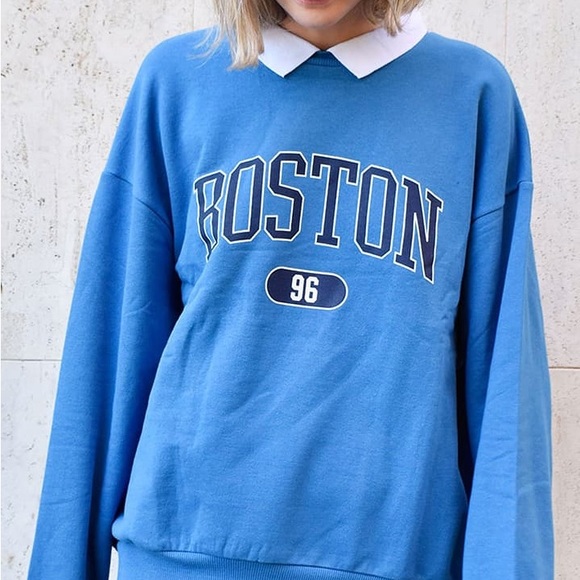 Subdued Blue Boston sweatshirt - Picture 4 of 4